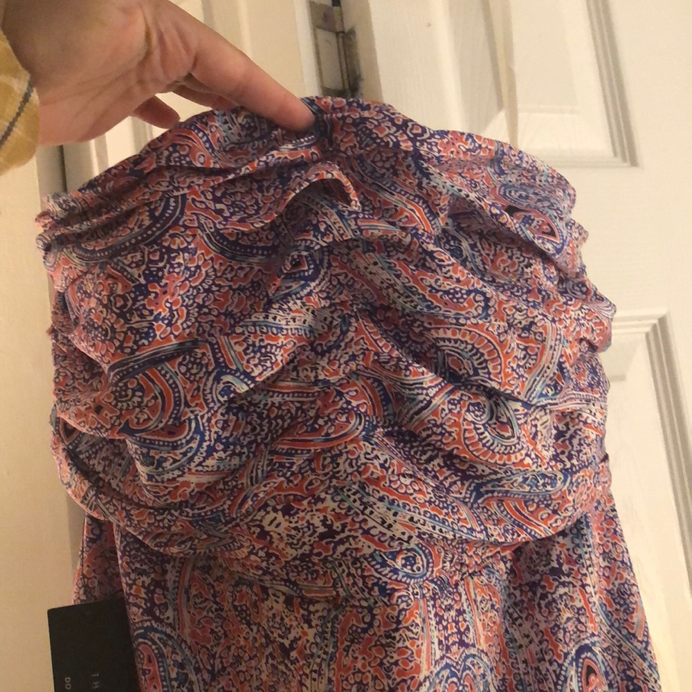 The Limited Strapless Dress in Paisley print